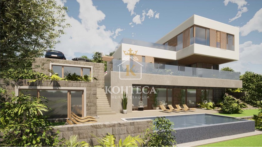 Excellent, urbanized plot with a sea view - Krasici